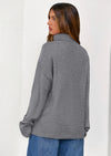 PRETTYGARDEN Womens Turtleneck Long Sleeve Sweater Fall Trendy Loose Fit Casual Tops Chunky Knit Pullover Sweaters