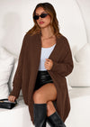PRETTYGARDEN Women's Open Front Cardigan Long Sleeve Cozy Knit Sweaters Winter Fall Clothes Outerwear Coats