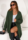 PRETTYGARDEN Women's Open Front Cardigan Long Sleeve Cozy Knit Sweaters Winter Fall Clothes Outerwear Coats