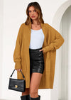 PRETTYGARDEN Women's Open Front Cardigan Long Sleeve Cozy Knit Sweaters Winter Fall Clothes Outerwear Coats