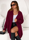 PRETTYGARDEN Women's Open Front Cardigan Long Sleeve Cozy Knit Sweaters Winter Fall Clothes Outerwear Coats