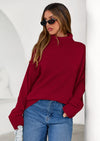 PRETTYGARDEN Womens Turtleneck Long Sleeve Sweater Fall Trendy Loose Fit Casual Tops Chunky Knit Pullover Sweaters