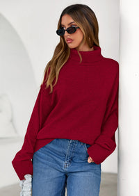 PRETTYGARDEN Womens Turtleneck Long Sleeve Sweater Fall Trendy Loose Fit Casual Tops Chunky Knit Pullover Sweaters