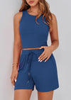 PRETTYGARDEN Lounge Sets Two Piece Matching Outfits Beach Vacation Clothes