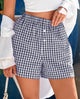 Plaid Casual Y2K Short with Pockets