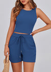 PRETTYGARDEN Lounge Sets Two Piece Matching Outfits Beach Vacation Clothes