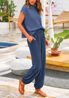 PRETTYGARDEN Womens Two Piece Outfits Sweater Sets Knit Pullover Tops And High Waisted Pants Matching Tracksuit Sweatsuit Set