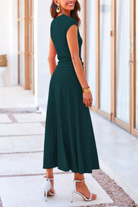 Casual Knit Short Sleeve Crop Top High Waist Skirt 2 Piece Sets