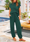 PRETTYGARDEN Womens Two Piece Outfits Sweater Sets Knit Pullover Tops And High Waisted Pants Matching Tracksuit Sweatsuit Set