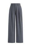 PRETTYGARDEN Women's Summer Elastic High Waisted Work Pants Straight Leg Dressy Business Casual Trousers Slacks Pockets
