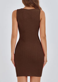 Sleeveless Bodycon Casual Mini Dress