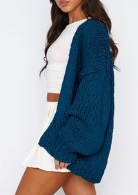 PRETTYGARDEN Cardigan Sweaters for Women Trendy Fall Fashion Long Sleeve Chunky Knit Cardigans Winter Clothing Outfits