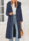 PRETTYGARDEN Women's Winter Long Puffer Coats Hooded Zip Up Casual Thickened Down Jackets Trendy Warm Clothes Outerwear