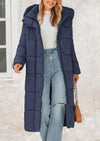 PRETTYGARDEN Women's Winter Long Puffer Coats Hooded Zip Up Casual Thickened Down Jackets Trendy Warm Clothes Outerwear