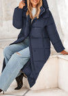 PRETTYGARDEN Women's Winter Long Puffer Coats Hooded Zip Up Casual Thickened Down Jackets Trendy Warm Clothes Outerwear