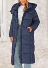 PRETTYGARDEN Women's Winter Long Puffer Coats Hooded Zip Up Casual Thickened Down Jackets Trendy Warm Clothes Outerwear