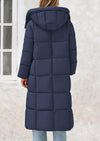PRETTYGARDEN Women's Winter Long Puffer Coats Hooded Zip Up Casual Thickened Down Jackets Trendy Warm Clothes Outerwear