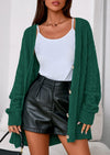 PRETTYGARDEN Women's Cable Knit Sweaters Fall Oversized Chunky Open Front Long Sleeve Cardigan Winter Coats
