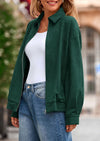 PRETTYGARDEN Women's Faux Suede Motorcycle Jacket Trendy Fall Fashion Oversized Zip Up Coats Winter Clothes Outerwear