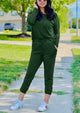 Black Two Pieces Oversized Fall Tracksuit
