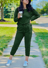 Black Two Pieces Oversized Fall Tracksuit