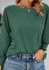 PRETTYGARDEN Women's Spring Fashion T Shirts Puff Long Sleeve Crewneck Casual Basic Tee Tops Blouses