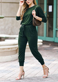 Black Two Pieces Oversized Fall Tracksuit