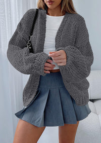 PRETTYGARDEN Cardigan Sweaters for Women Trendy Fall Fashion Long Sleeve Chunky Knit Cardigans Winter Clothing Outfits