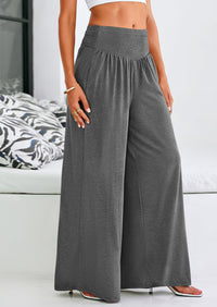 High-Waisted Flowy Palazzo Pant With Pockets