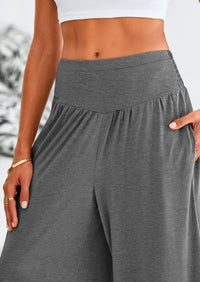 High-Waisted Flowy Palazzo Pant With Pockets