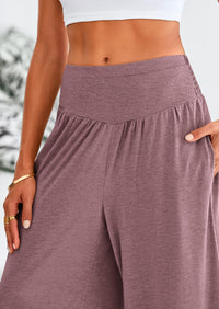 High-Waisted Flowy Palazzo Pant With Pockets