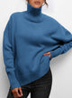 Long Sleeve Oversized Chunky Knitted Casual Turtleneck Sweaters