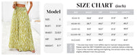 Casual Elastic High Waisted Pockets Boho Beach Wide Leg Palazzo Pants