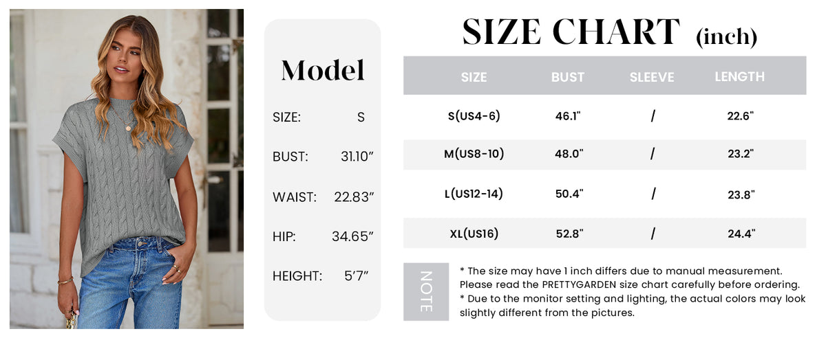 Casual Short Sleeve Crew Neck Knit Pullover Trendy Spring Outfits Sweater Vest