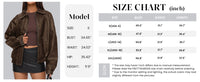 PRETTYGARDEN Faux Leather Jacket Women Bomber Motorcycle Zip Up Jackets Oversized Fall Fashion Outfits Winter Coats