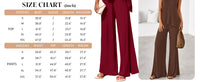 PRETTYGARDEN Women's Two Piece Matching Lounge Sets Asymmetrical Split Tank Tops Wide Leg Pants Summer Outfits Tracksuit