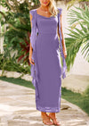 PRETTYGARDEN Women's Wedding Guest Dress Sleeveless Ruffle Formal Cocktail Party Maxi Bodycon Dresses