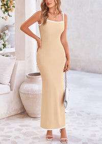 Bodycon Spaghetti Strap Wear Sleeveless Beach Maxi Dresses