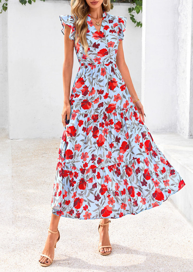 PRETTYGARDEN Bohemian Leisure Beach Vacation Dresses