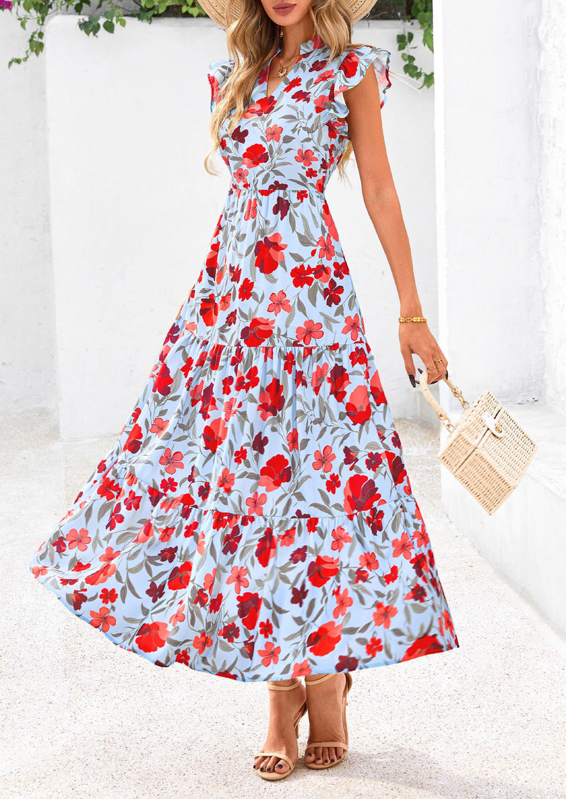 PRETTYGARDEN Bohemian Leisure Beach Vacation Dresses