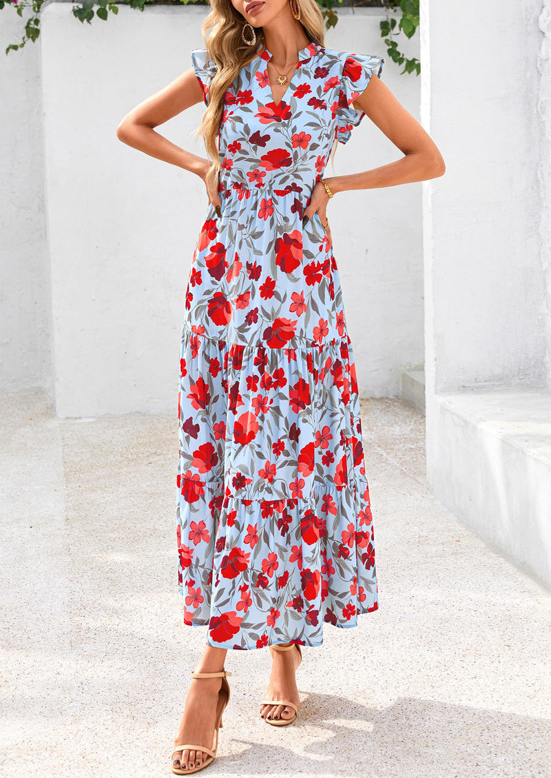 PRETTYGARDEN Bohemian Leisure Beach Vacation Dresses
