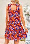 PRETTYGARDEN Women's Summer Boho Floral Mini Dress Sleeveless Backless Short Wedding Guest Beach Vacation Sundresses