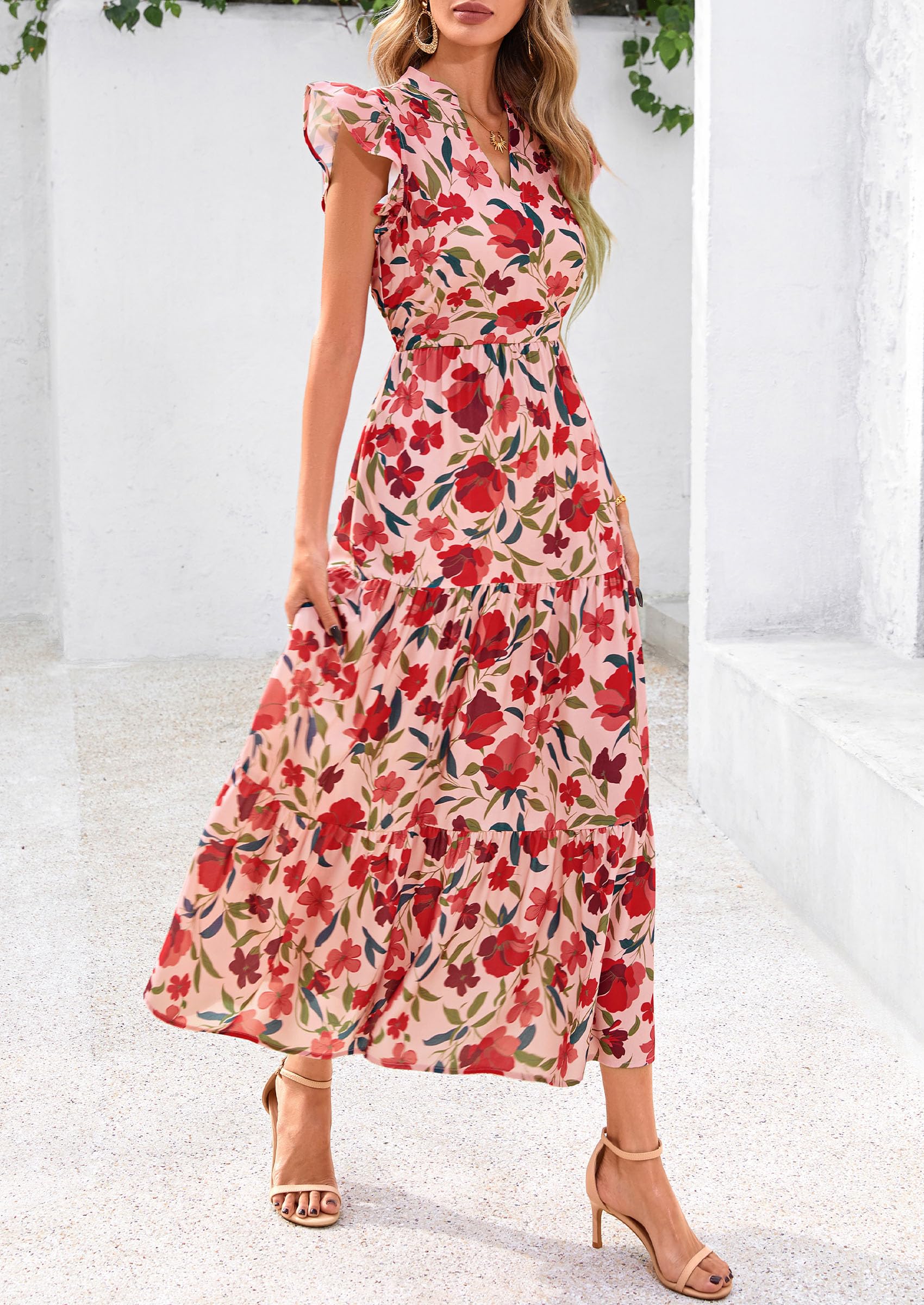 PRETTYGARDEN Bohemian Leisure Beach Vacation Dresses