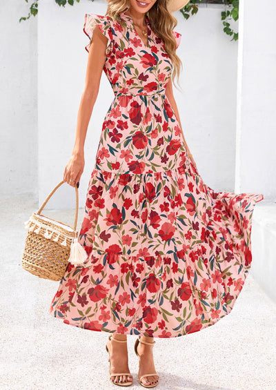 PRETTYGARDEN Bohemian Leisure Beach Vacation Dresses