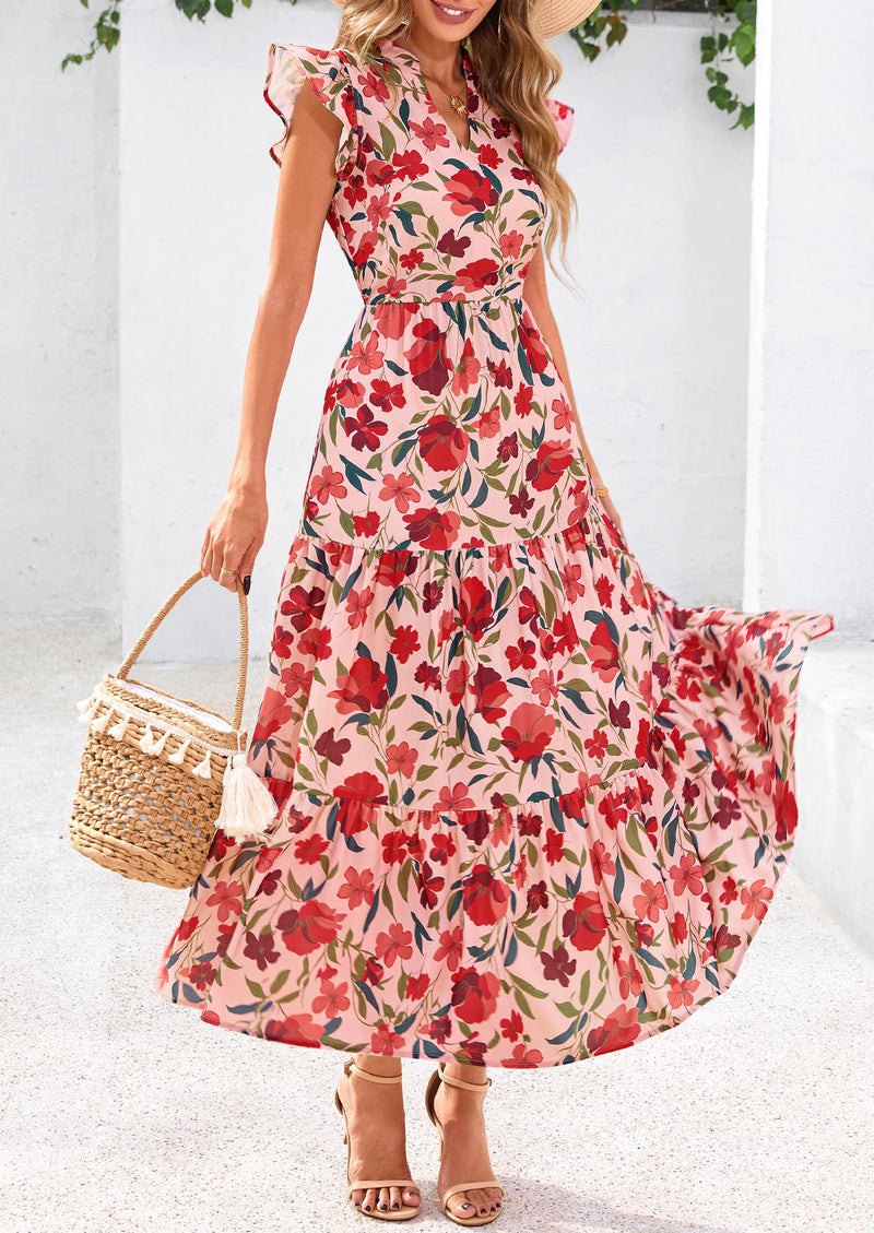 PRETTYGARDEN Bohemian Leisure Beach Vacation Dresses