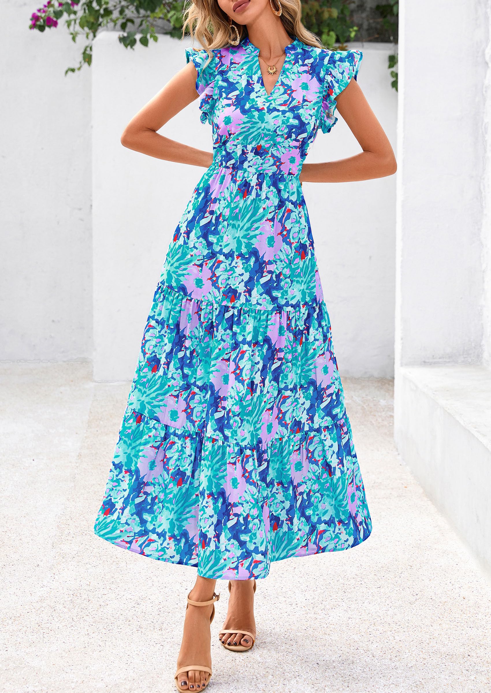 PRETTYGARDEN Bohemian Leisure Beach Vacation Dresses