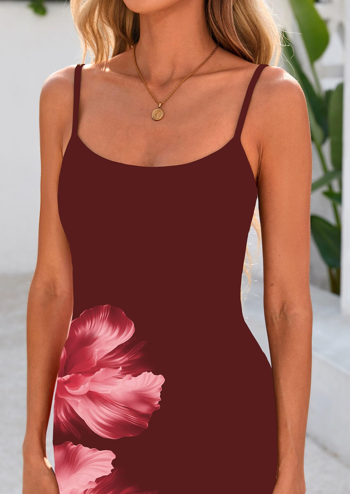 Floral Sexy Spaghetti Strap Slip Bodycon Mesh Maxi Dresses