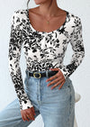 PRETTYGARDEN Women's Fall Long Sleeve Henley T Shirts Button Ribbed Knit Slim Fit Basic Tops Blouse Casual Outfits