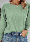 PRETTYGARDEN Women's Spring Fashion T Shirts Puff Long Sleeve Crewneck Casual Basic Tee Tops Blouses