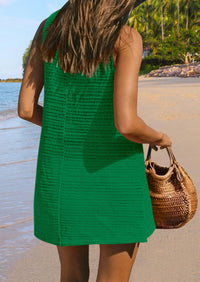 Sleeveless Hollow Out Resort Beach Vacation Cover Up Dress